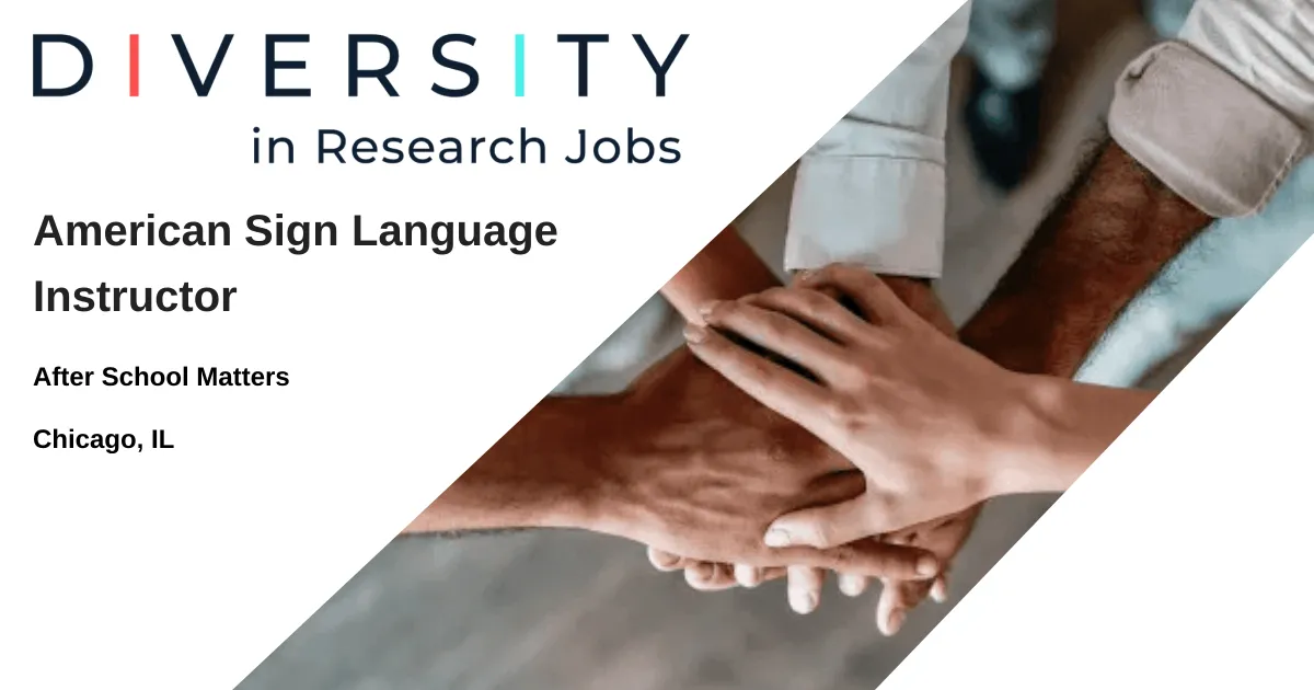 American Sign Language Instructor job with After School Matters 1881316
