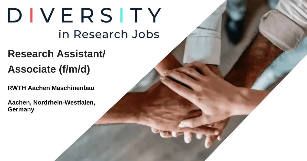 Ing Germany Process Research Assistant/Associate (f/m/d) job with RWTH Aachen Maschinenbau ...